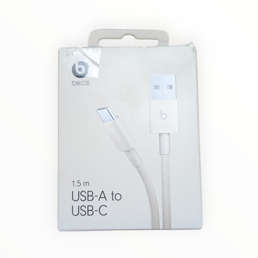 D7-Poly Beats USB-A To USB-C Cable 1.5m Fast Charge Woven‎ - Stone ⬇️